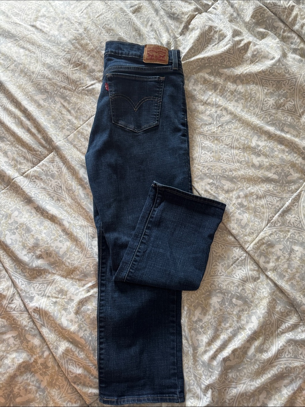 Levi's Dark Indigo Straight Jeans